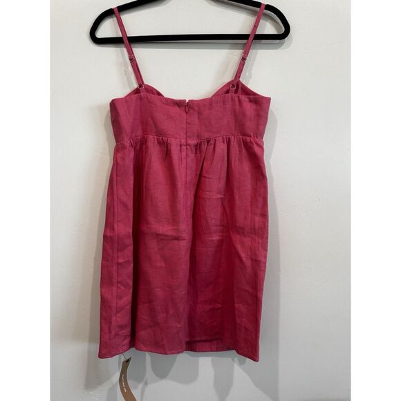 Reformation | Ryland linen mini dress | in snap dragon pink | Size 0 - Picture 12 of 12